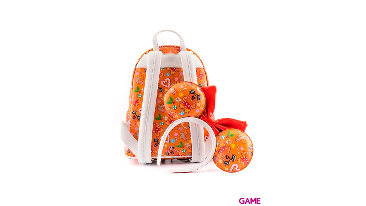 Set Mochila Diadema orejas Mickey Minnie Gingerbread Disney Loungefly 26cm-8