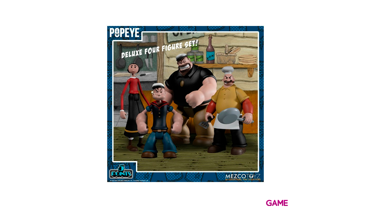 Set 4 figuras Popeye 10cm-0