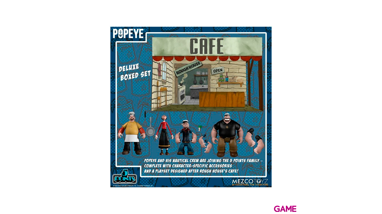 Set 4 figuras Popeye 10cm-3