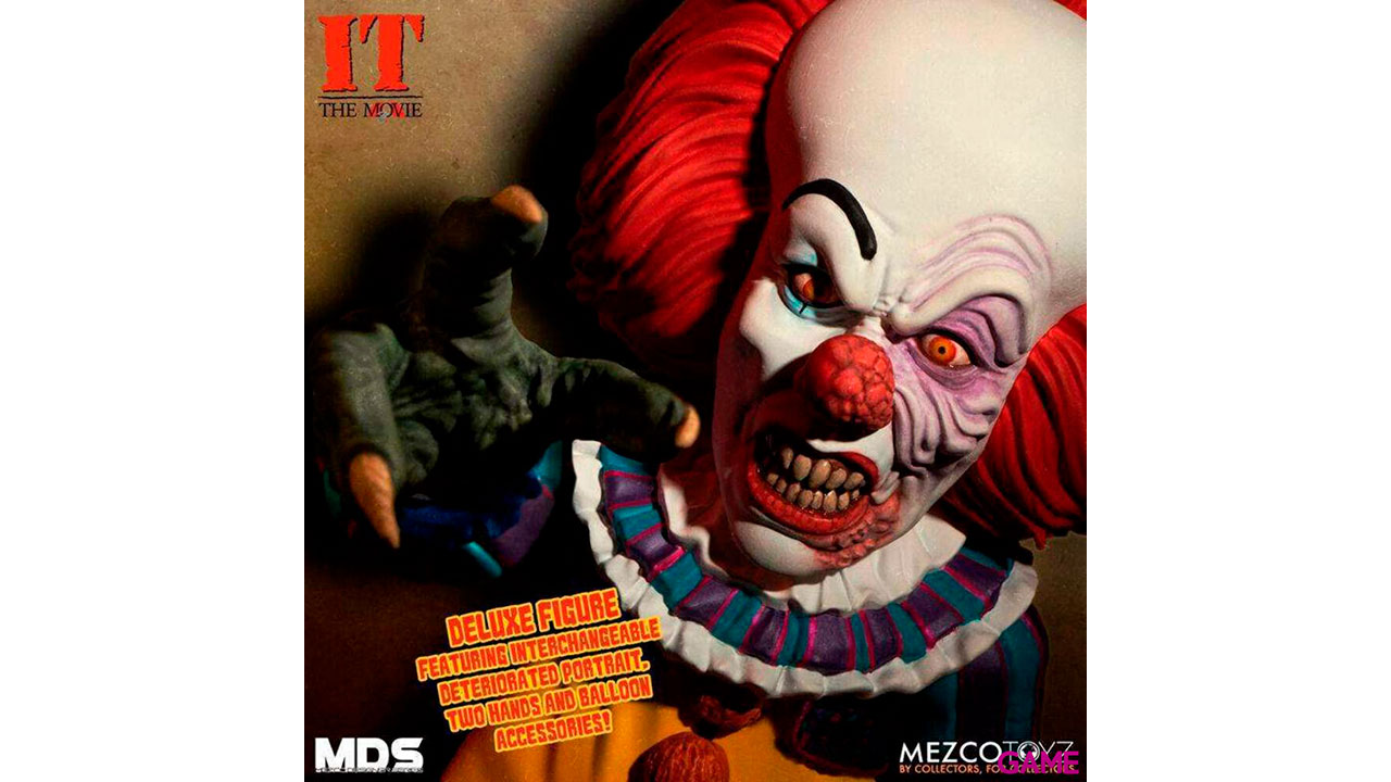 Figura MDS Deluxe Pennywise Stephen King It 1990 15cm-1