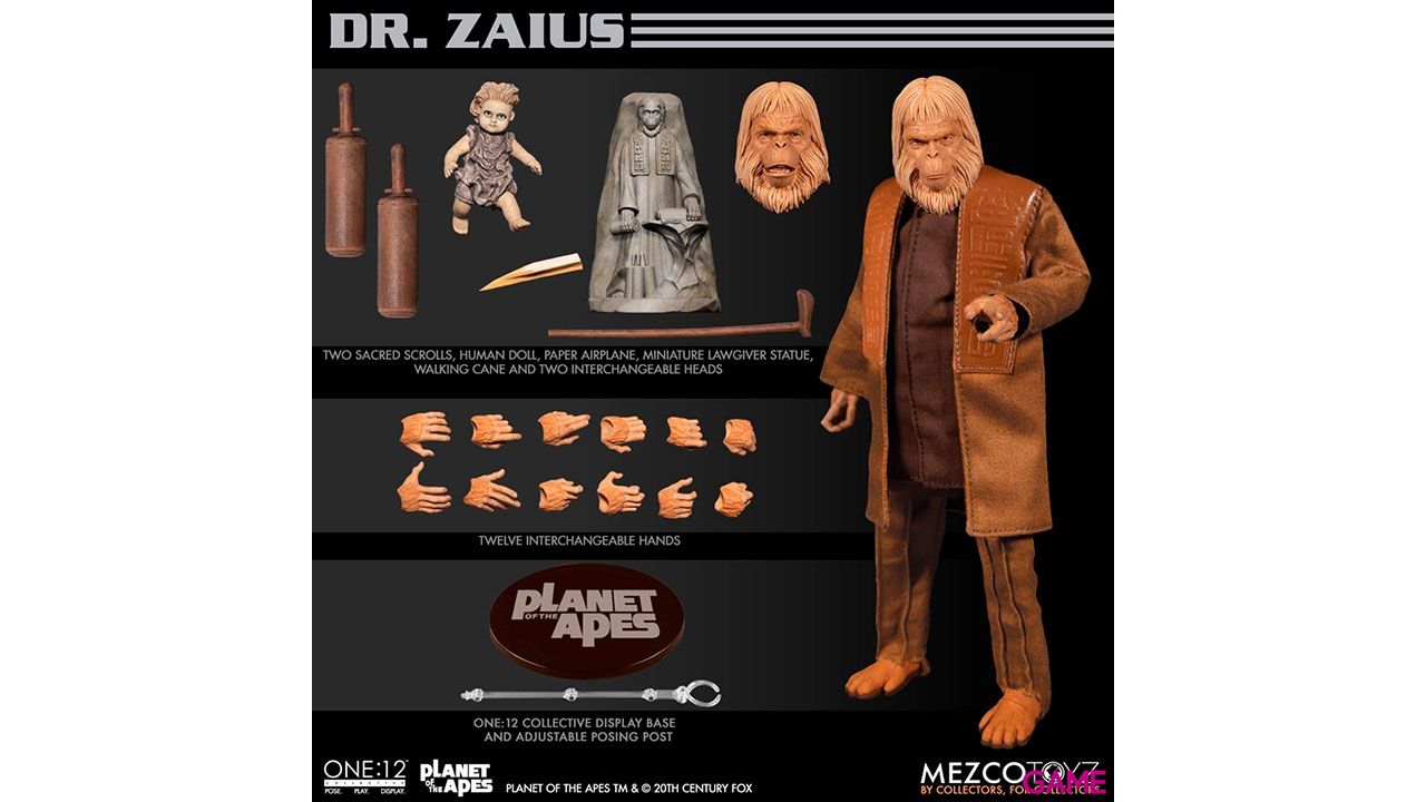 Figura articulada Dr Zaius El Planeta de los Simios 16cm-8