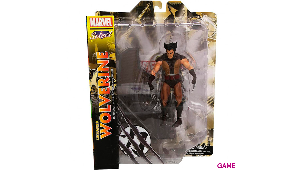 Figura Lobezno Desenmascarado Marvel Select 18cm-1