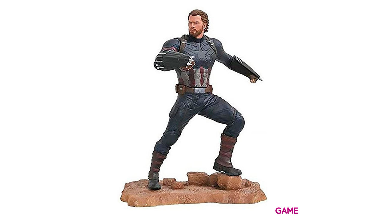 Estatua Capitan America Vengadores Avengers 3 Marvel 23cm-0