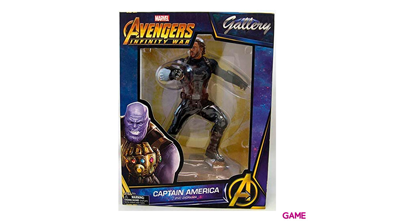 Estatua Capitan America Vengadores Avengers 3 Marvel 23cm-1