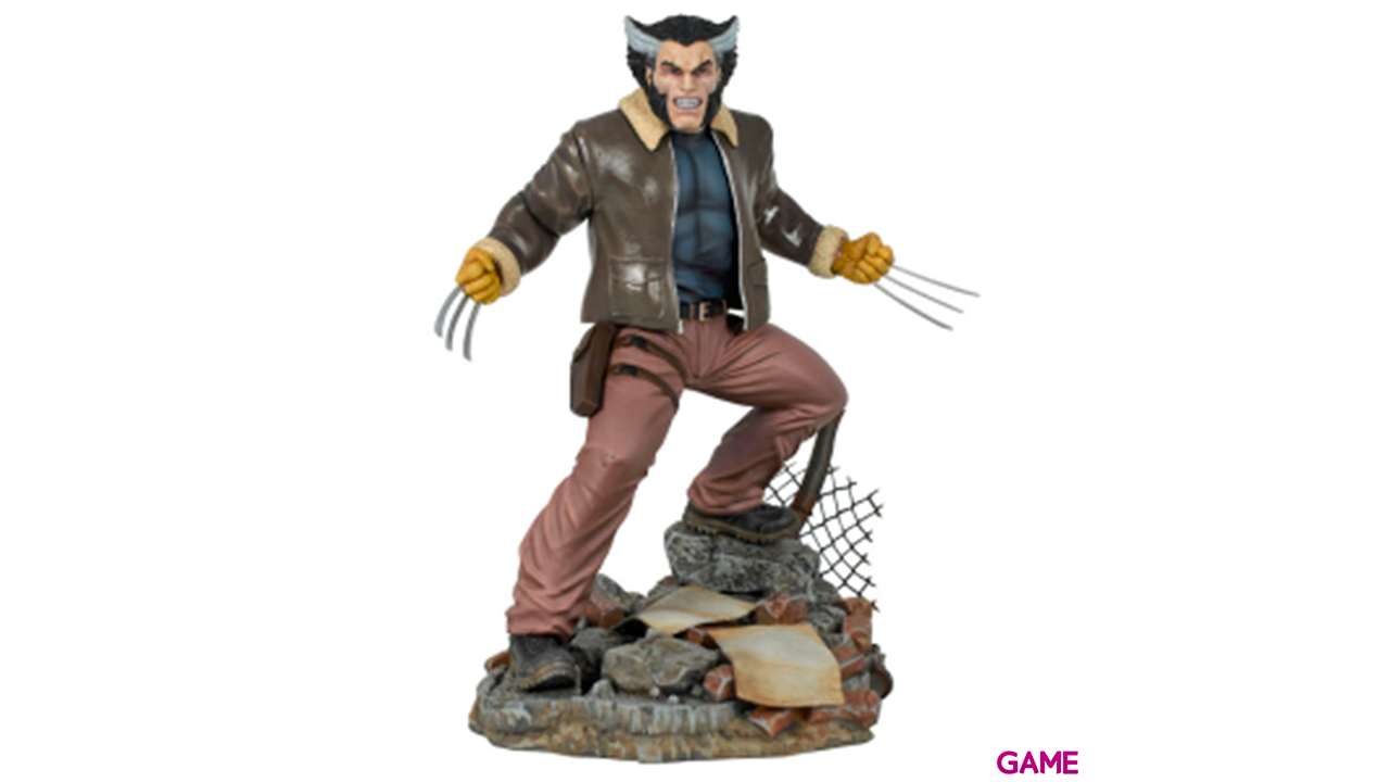 Figura diorama Lobezno X-Men Marvel 23cm-0