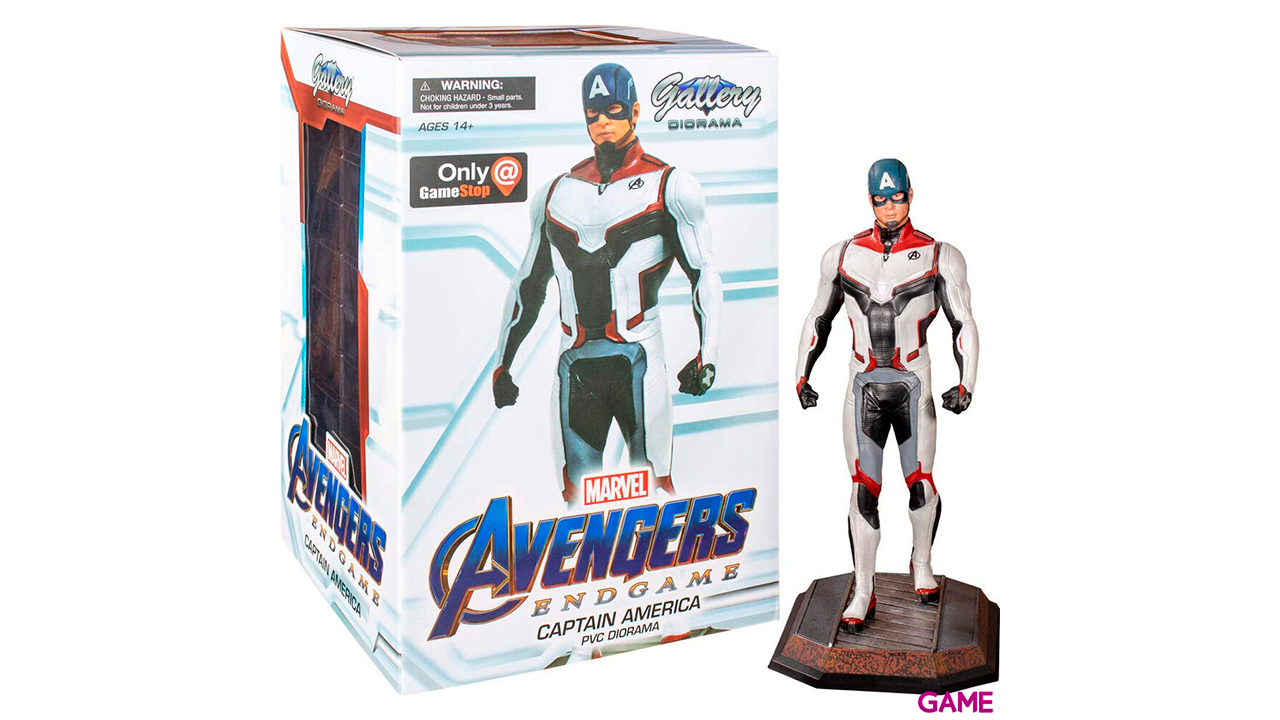 Estatua diorama Capitan America Vengadores Avengers Endgame Marvel 23cm-1