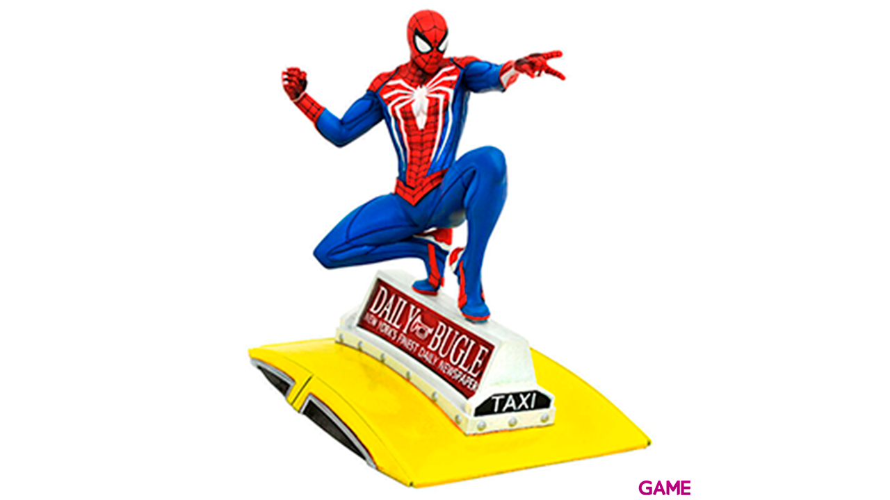 Figura Marvel Spiderman On Taxi de 23 cm-0