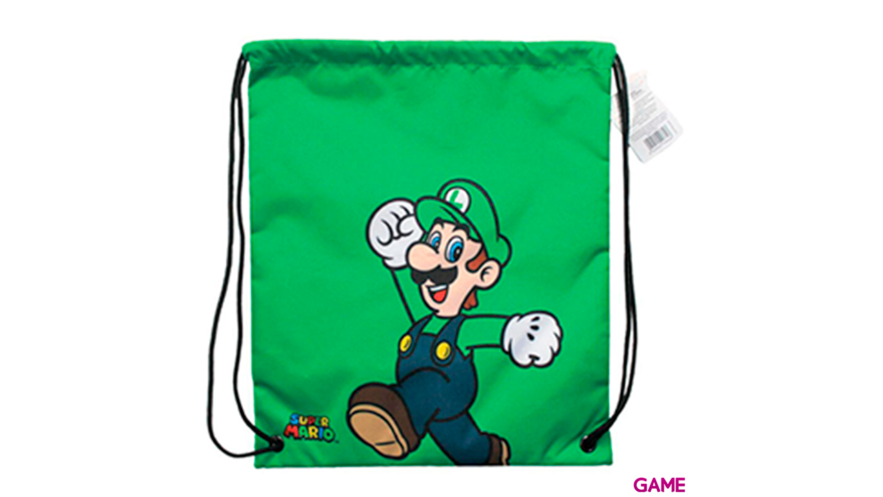 Saco Luigi Super Mario Bros Nintendo 40cm-0