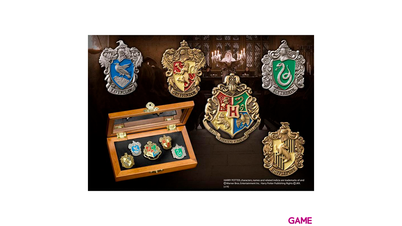 Caja de Pins Casas Hogwarts Harry Potter-0