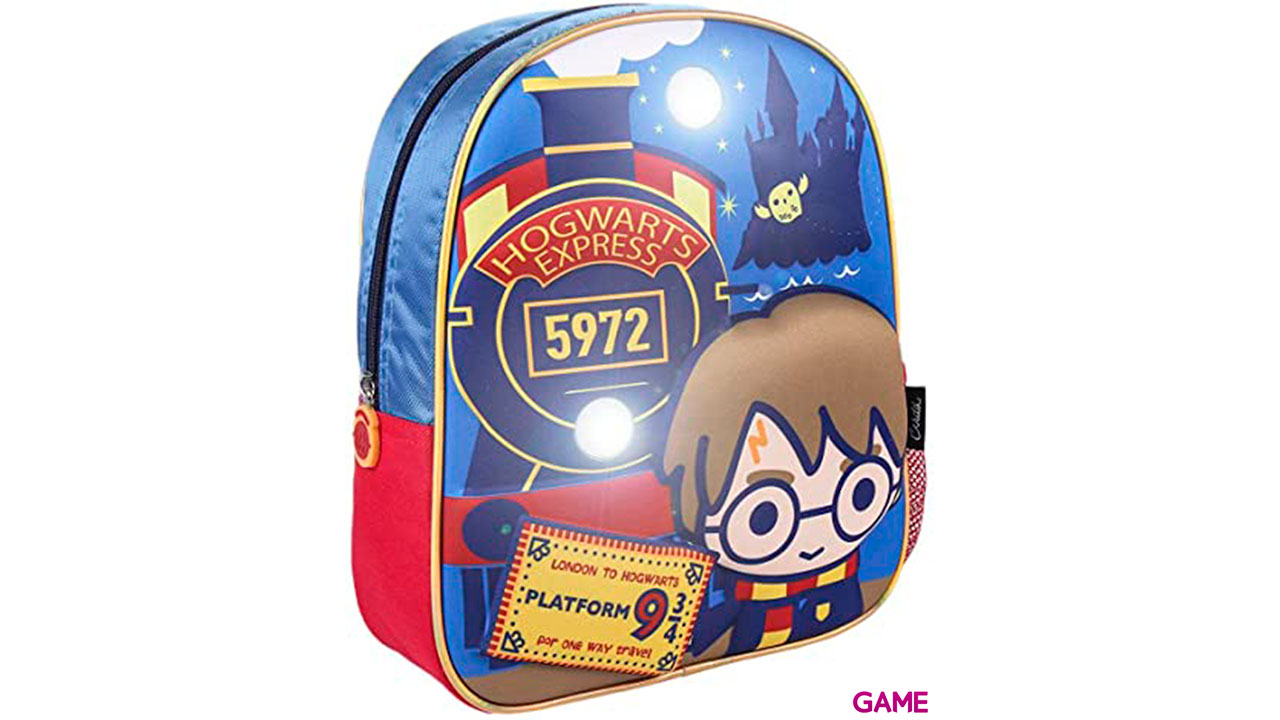 Mochila 3D luces Harry Potter 31cm-0