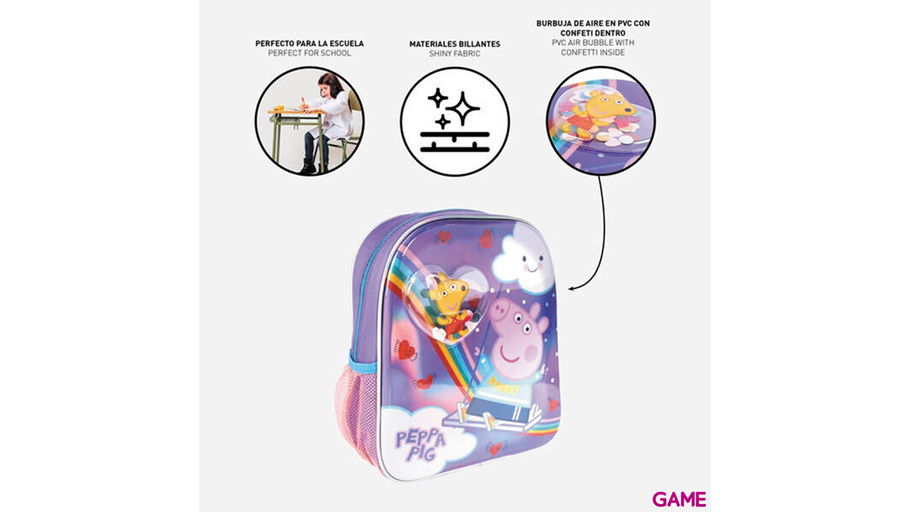 Mochila confetti Peppa Pig Disney-2