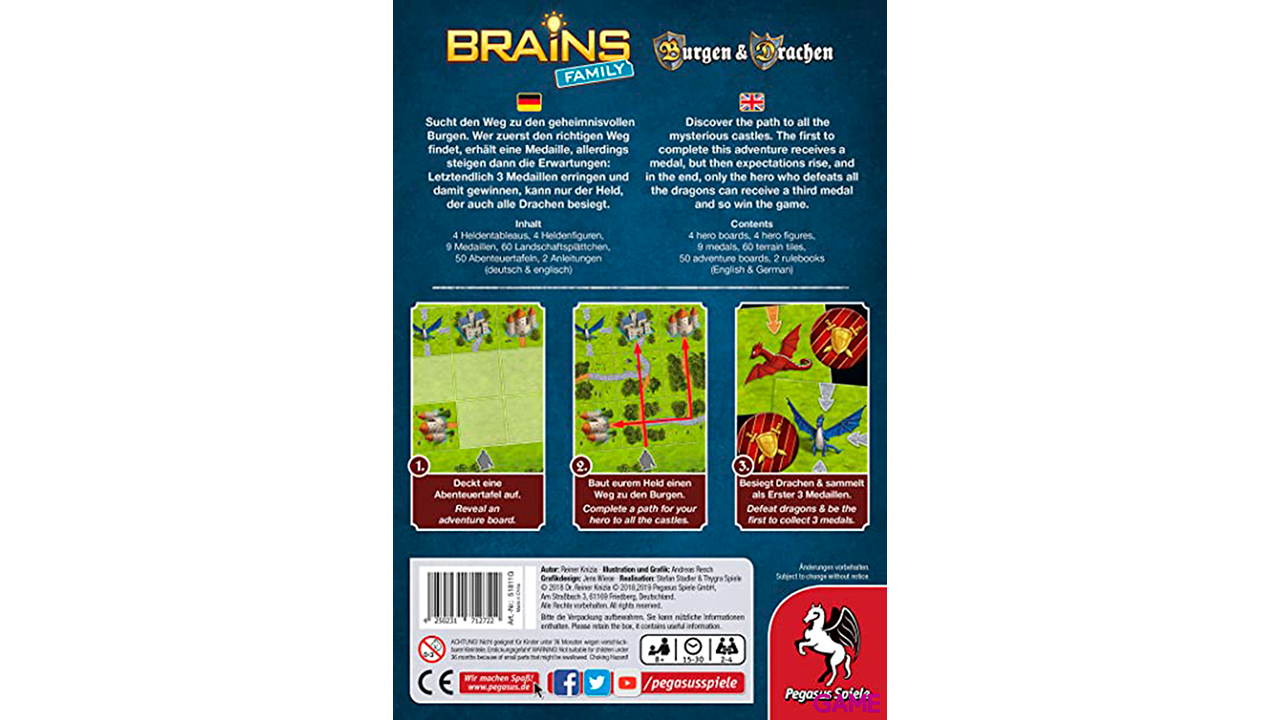 Juego de Mesa BRAINS castillos y dragones-2