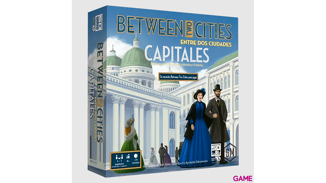 Juego de Mesa Between Two Cities entre dos ciudades capitales-0