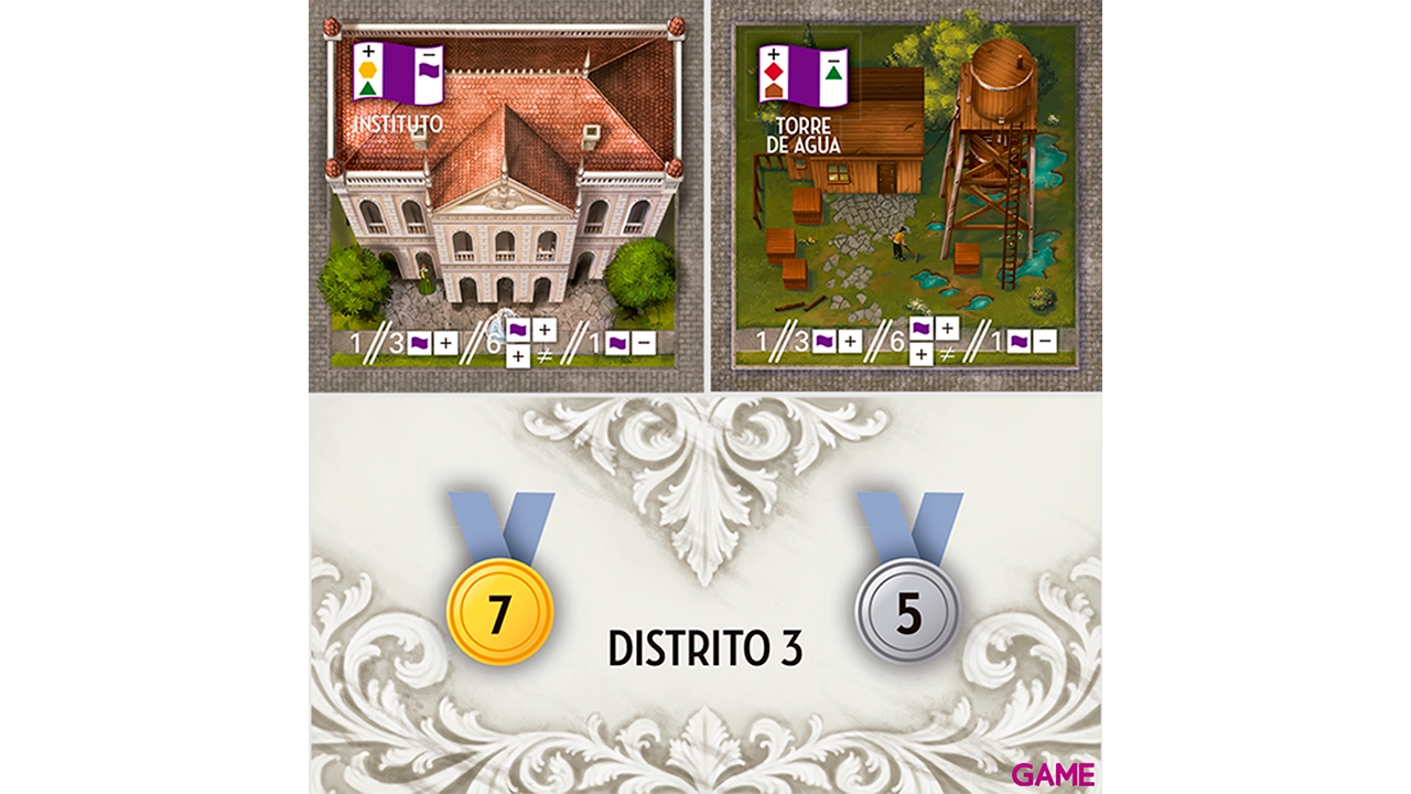 Juego de Mesa Between Two Cities entre dos ciudades capitales-2