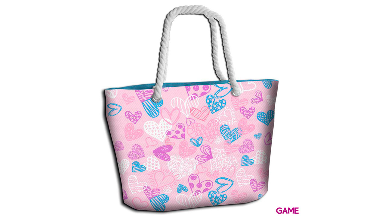 Bolsa playa Hearts-0