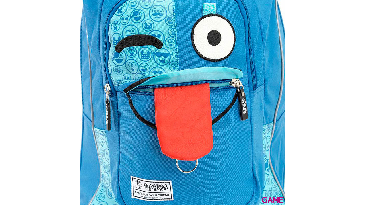 Trolley Spirit Emoticons Blue-3