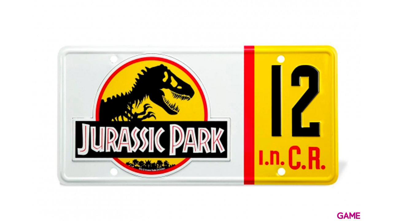 Replica matricula Dennis Nedry Jurassic Park-0