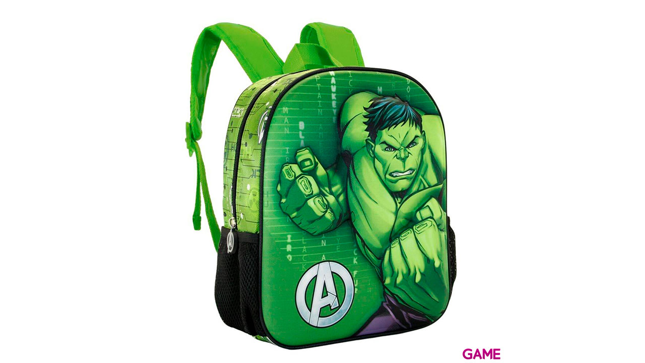 Mochila 3D Challenge Hulk Vengadores Marvel 37cm-2