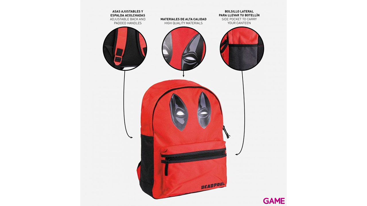 Deadpool Marvel 44cm - Mochila-4