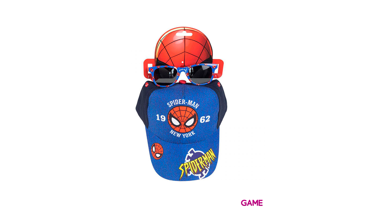 Set gorra gafas sol Spiderman Marvel-0