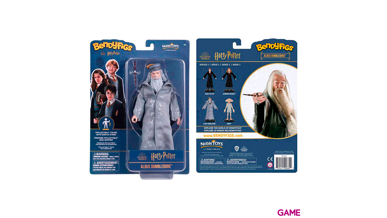 Figura Maleable Bendyfigs Dumbledore con varita Harry Potter 19cm-1