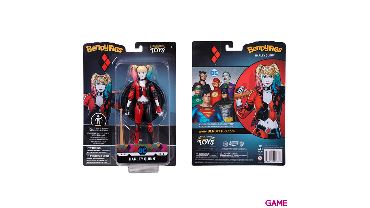 Figura Maleable Bendyfigs Harley Quinn DC Comics 19 cm-1