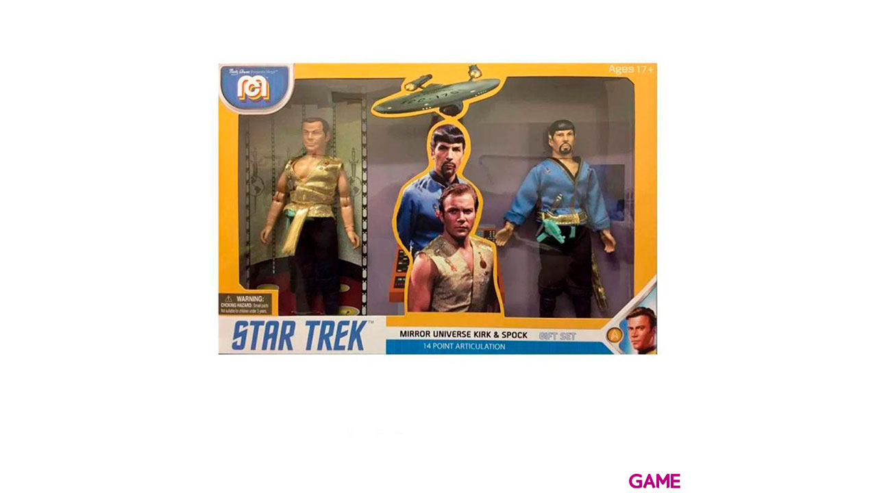 Pack 2 figuras Mirror Universe Spock y Kirk Star Trek 20cm-0