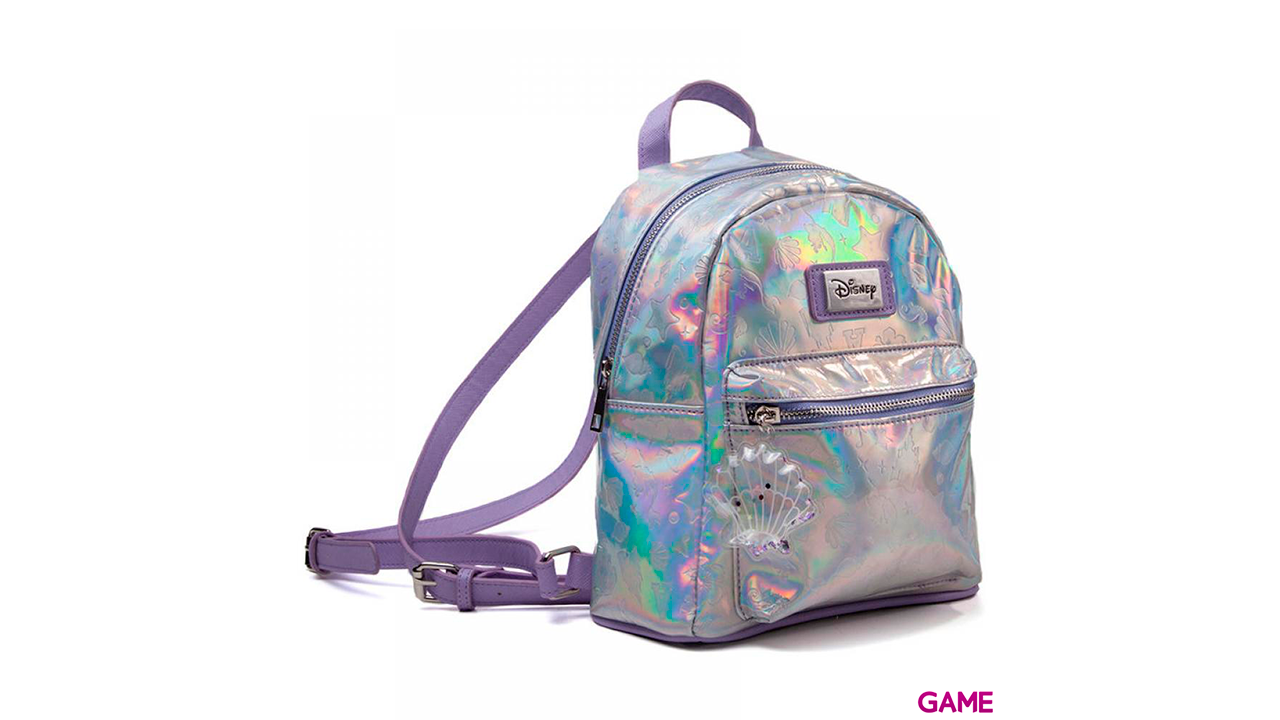 Disney Little Mermaid - AOP Debossed Pattern Ladies Backpack mochila Multicolor Algodón, Poliuretano-0