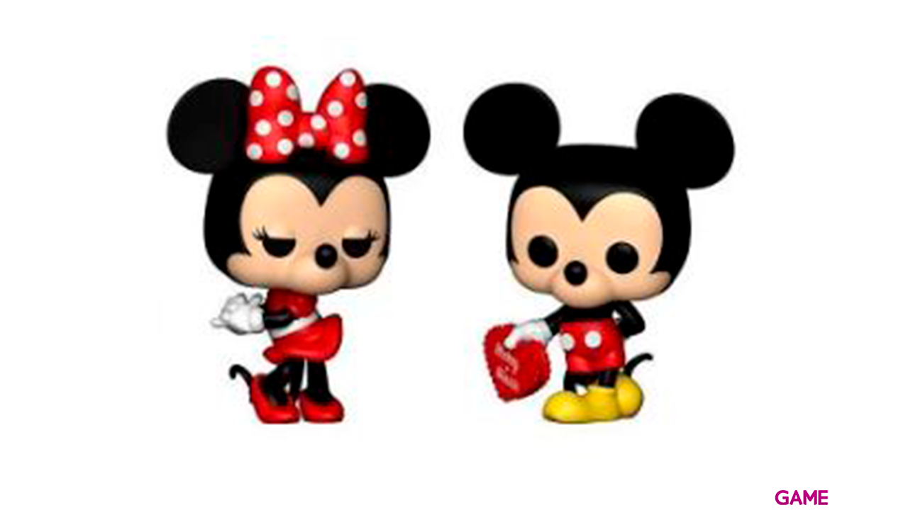 Figura POP Disney Valentine Mickey Minnie Exclusiva-1