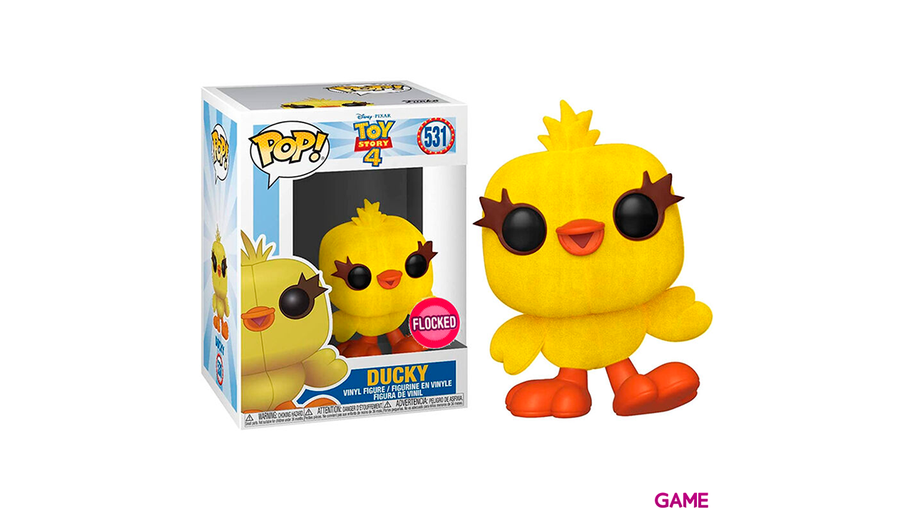 Figura POP Disney Toy Story 4 Ducky Flocked Exclusiva-0