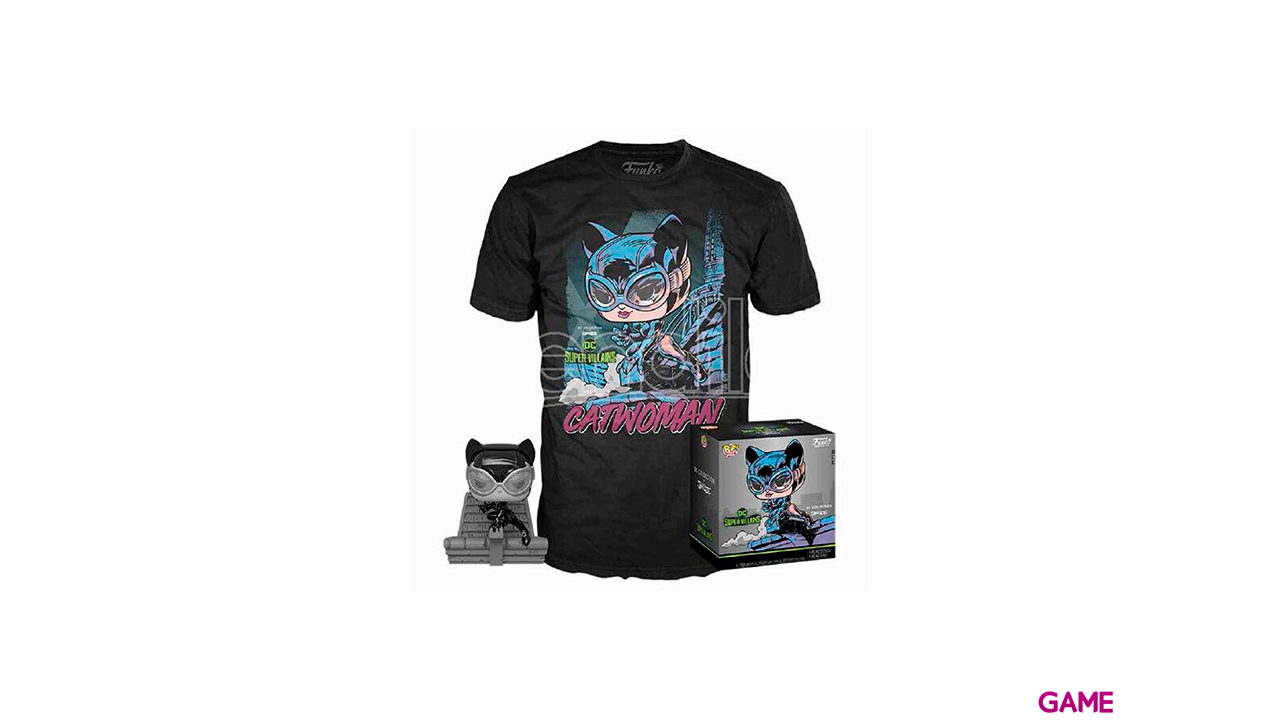 Set figura POP & Tee DC Jim Lee Catwoman Talla S-0