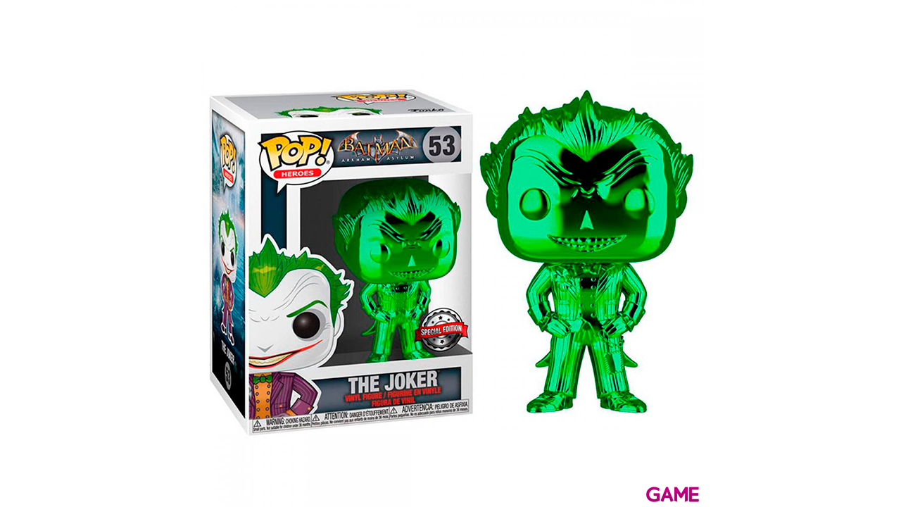 Figura POP DC Comics Batman The Joker Metallic Exclusiva-0