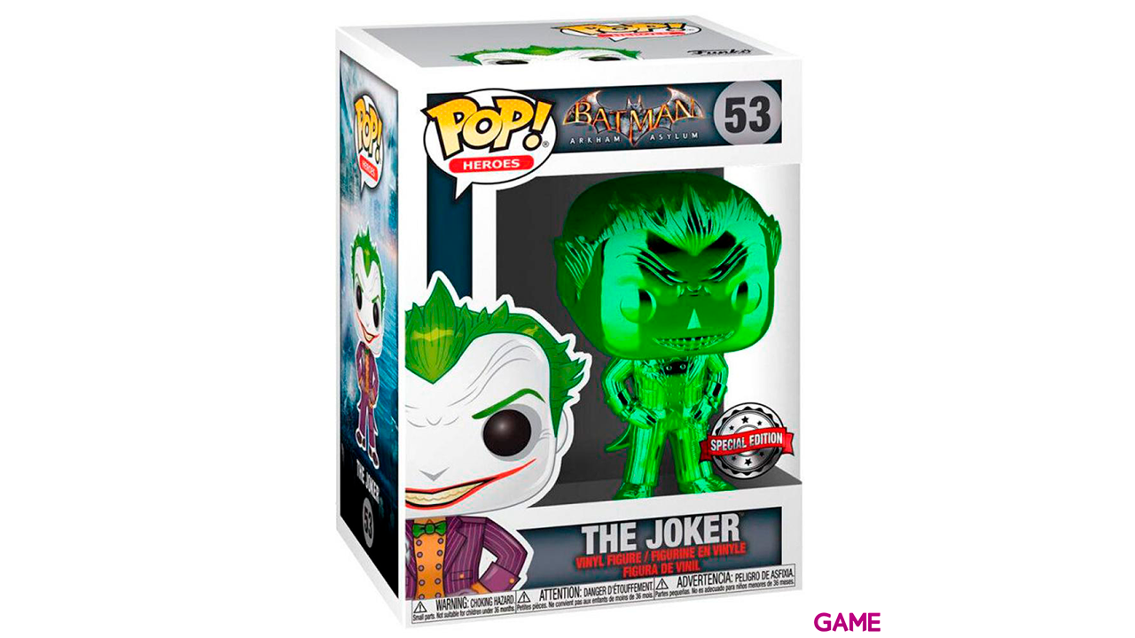 Figura POP DC Comics Batman The Joker Metallic Exclusiva-2
