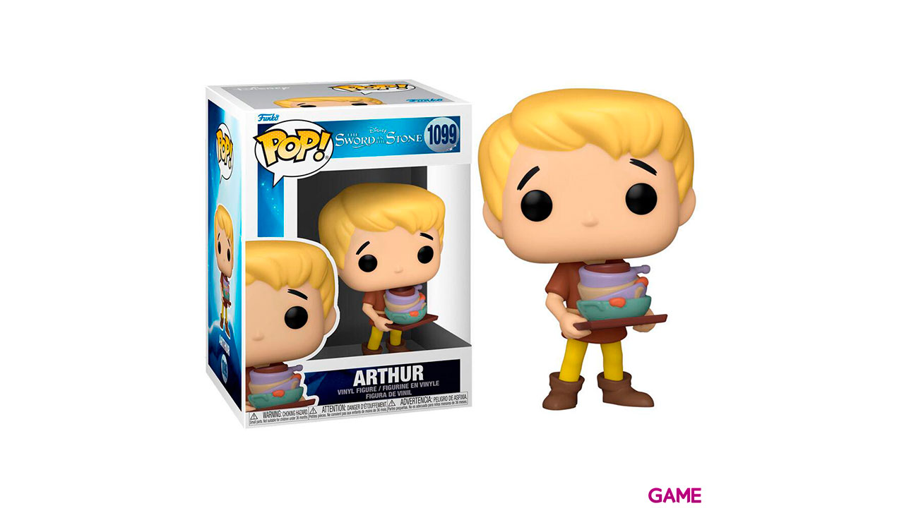 Figura POP Disney Merlin El Encantador Arthur-0