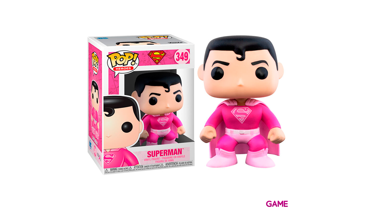 Figura POP Breast Cancer Awareness Superman-0