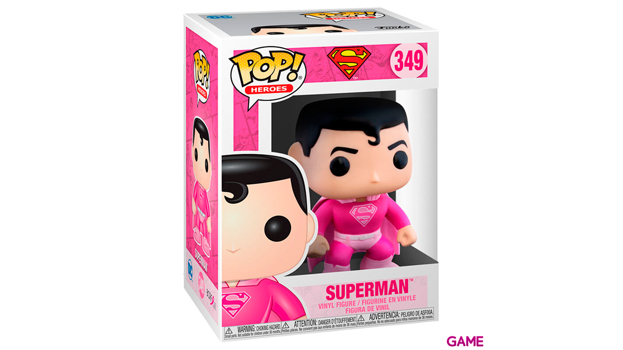 Figura POP Breast Cancer Awareness Superman-2