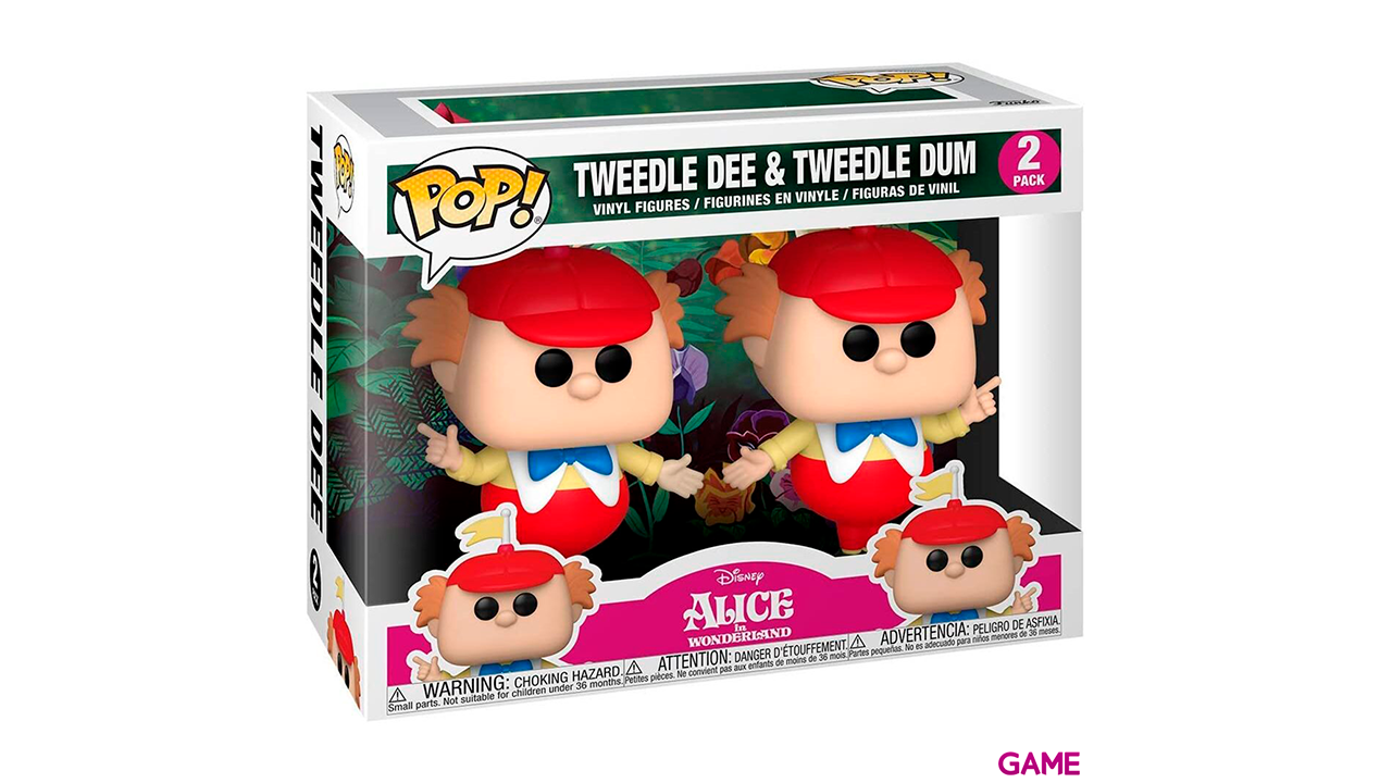Figura POP Disney Alicia en el Pais de las Maravillas Tweedle Dee and Dum Set 2 figuras-0