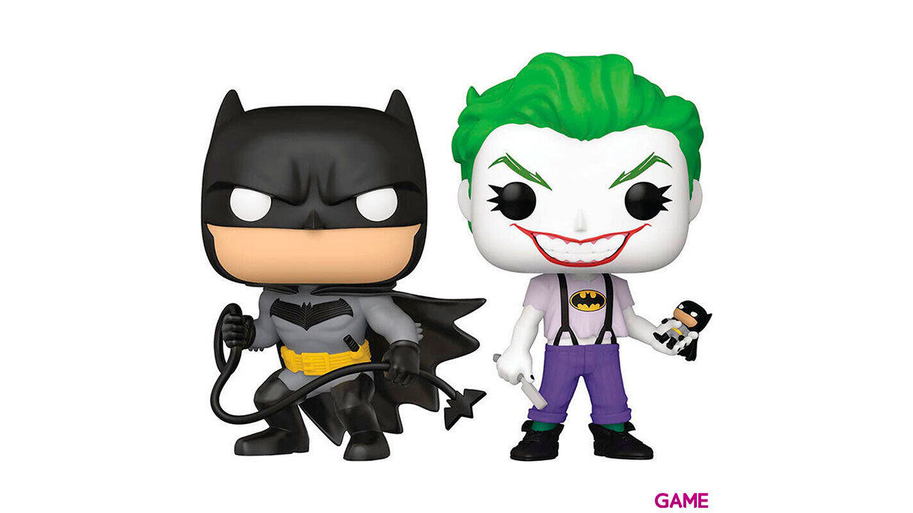 Set 2 figuras POP DC Comics Batman y Joker Exclusive-0