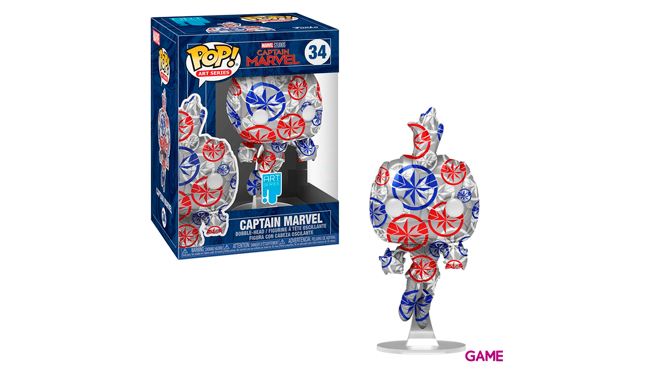 Figura POP Patriotic Age Captain Marvel Exclusiva-0