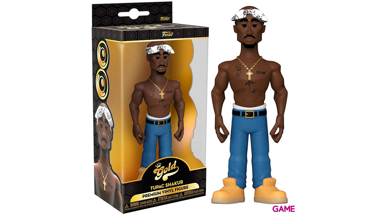 Figura Vinyl Gold Tupac Shakur-0