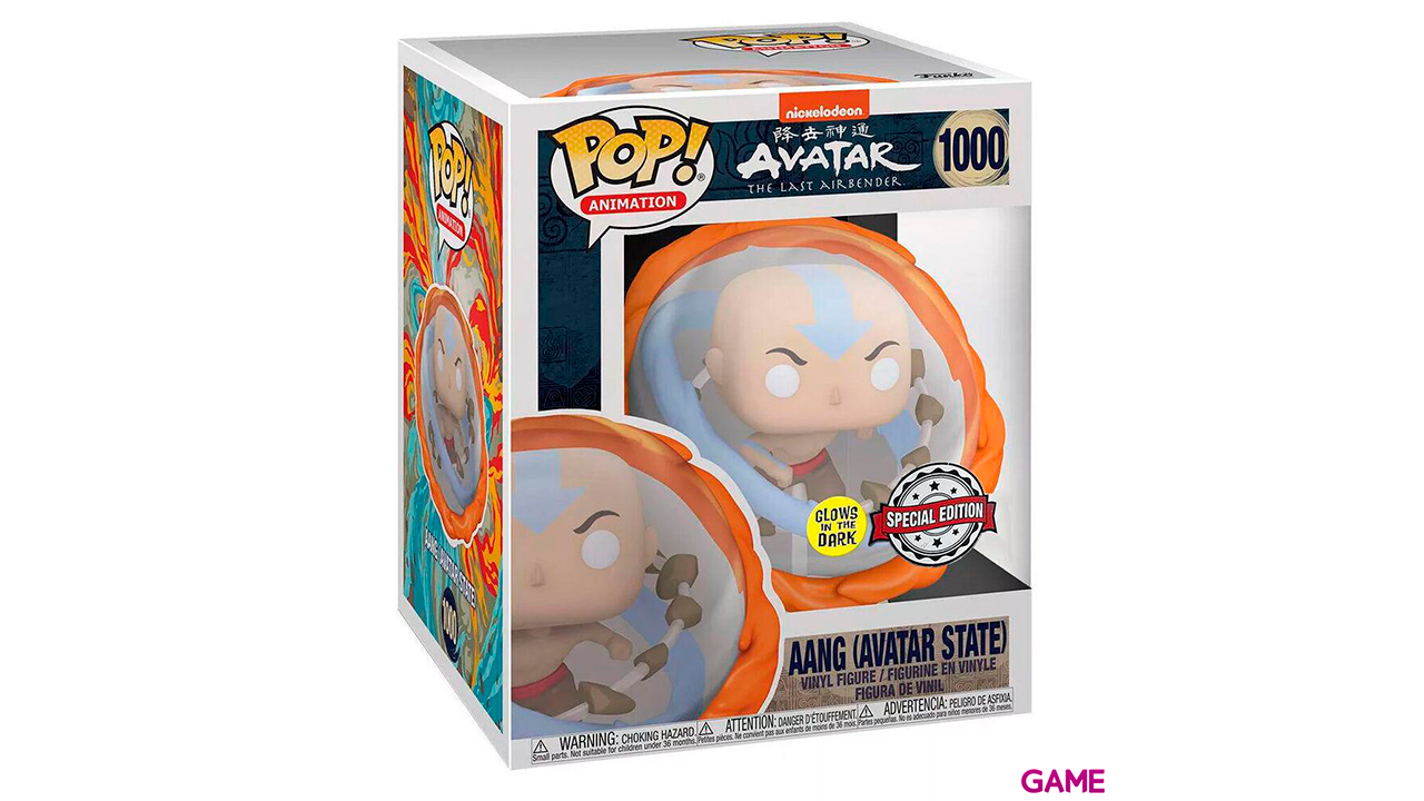 Figura POP Avatar Aang All Elements Glow in the Dark Exclusiva-2