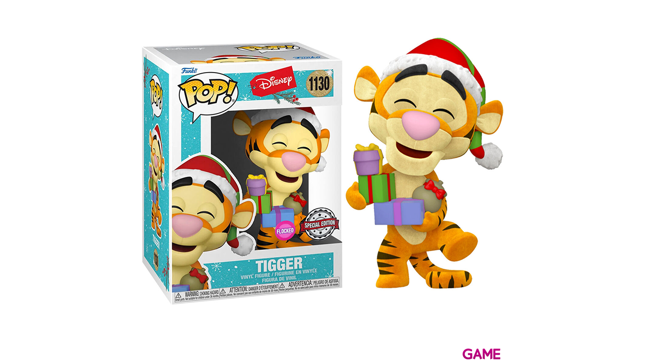Figura POP Disney Holiday Tigger Flocked Exclusiva-0
