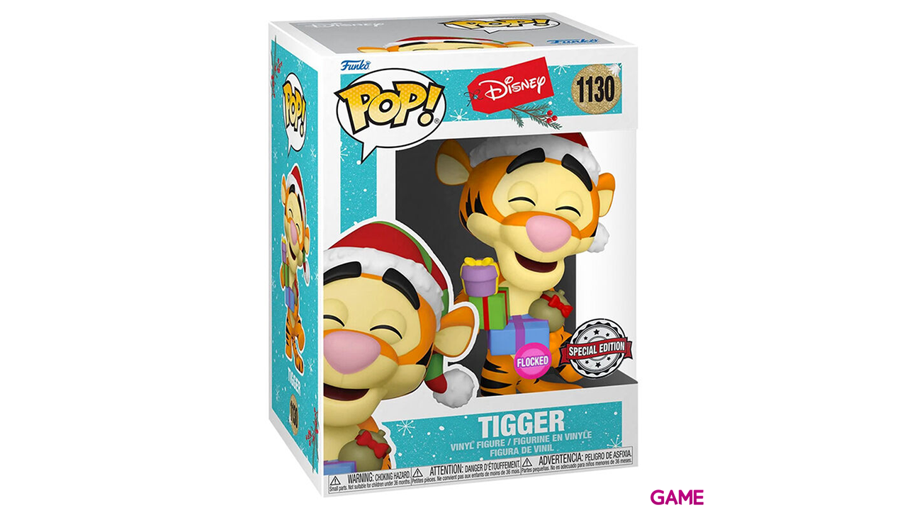 Figura POP Disney Holiday Tigger Flocked Exclusiva-1