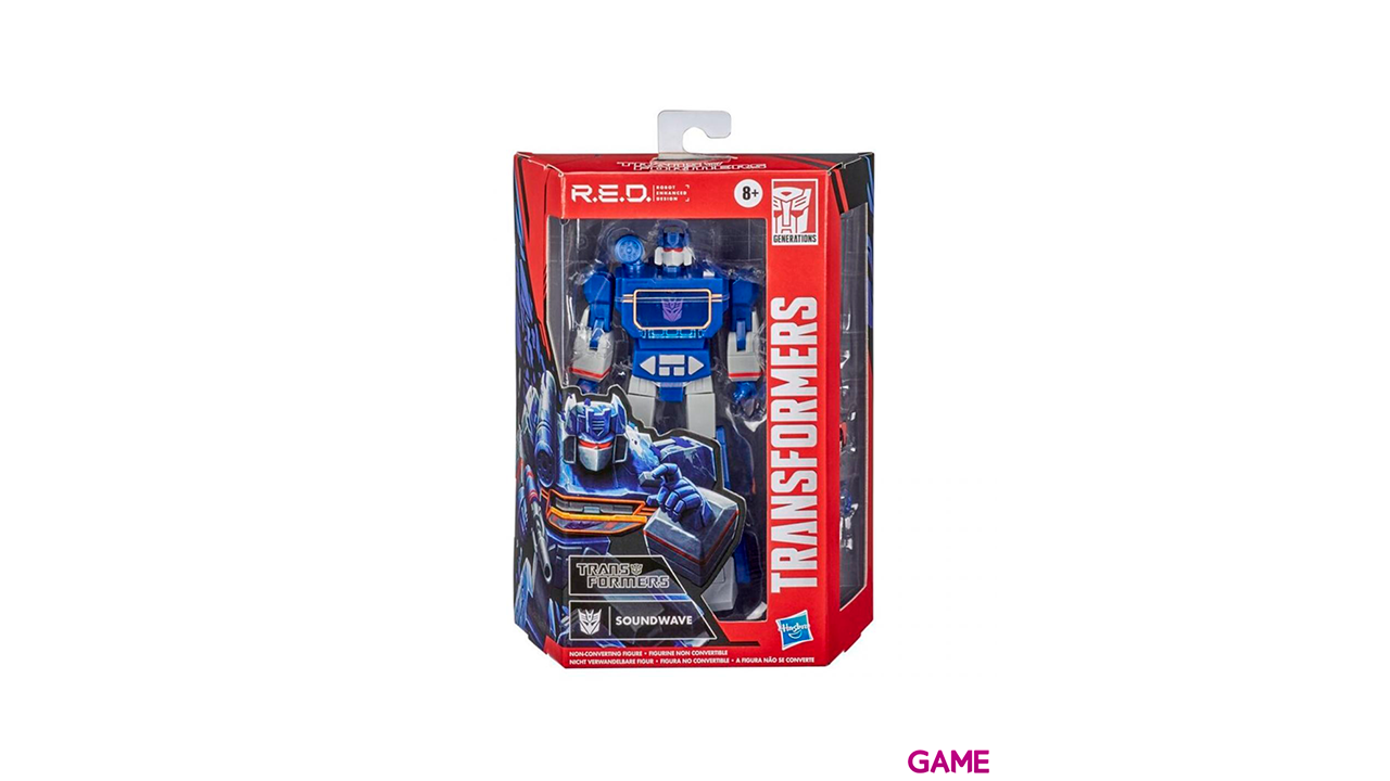 Figura Soundwave RED Transformers 15cm-0