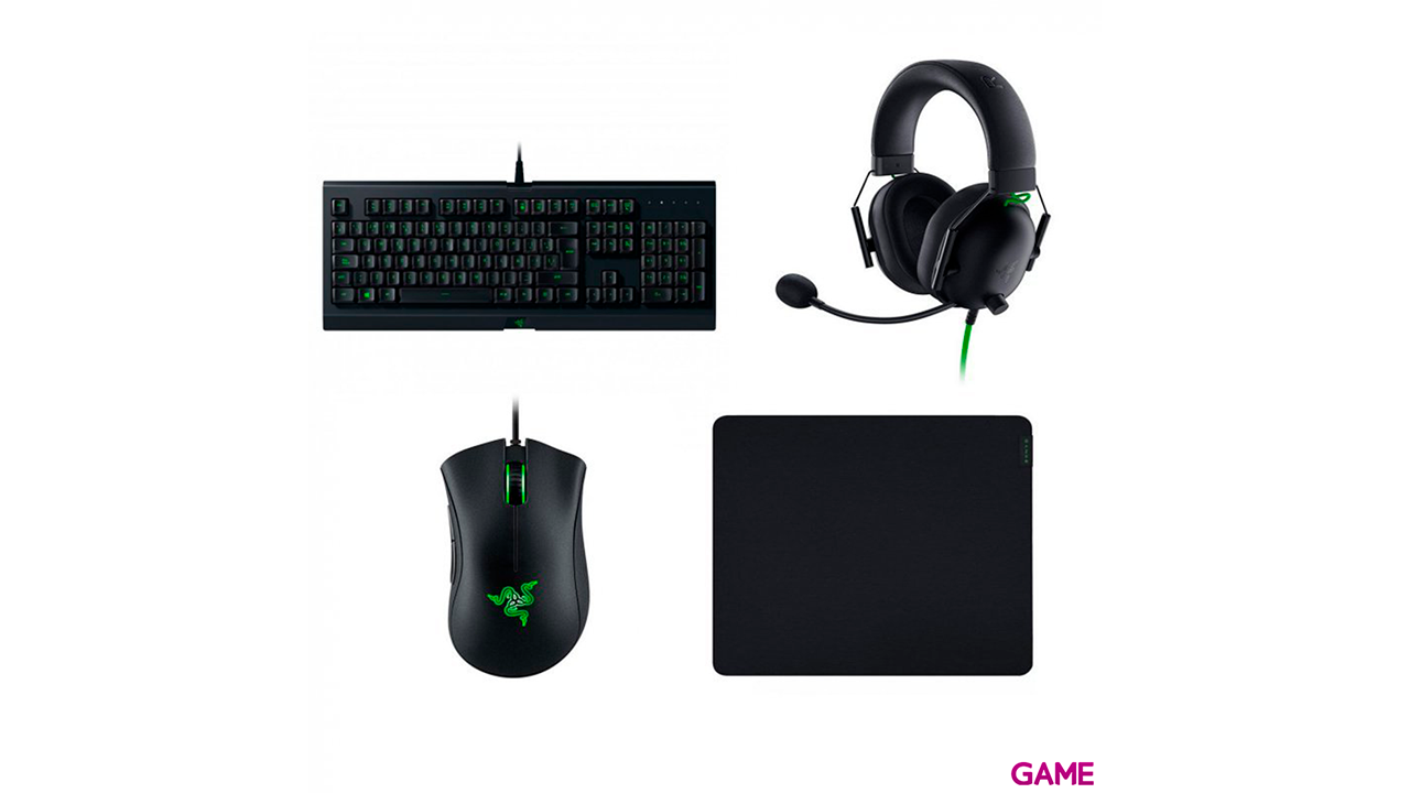Razer Power UP V2 Cynosa Lite Gigantus V2 Large Deathadder Essential Blackshark V2 - Combo-0