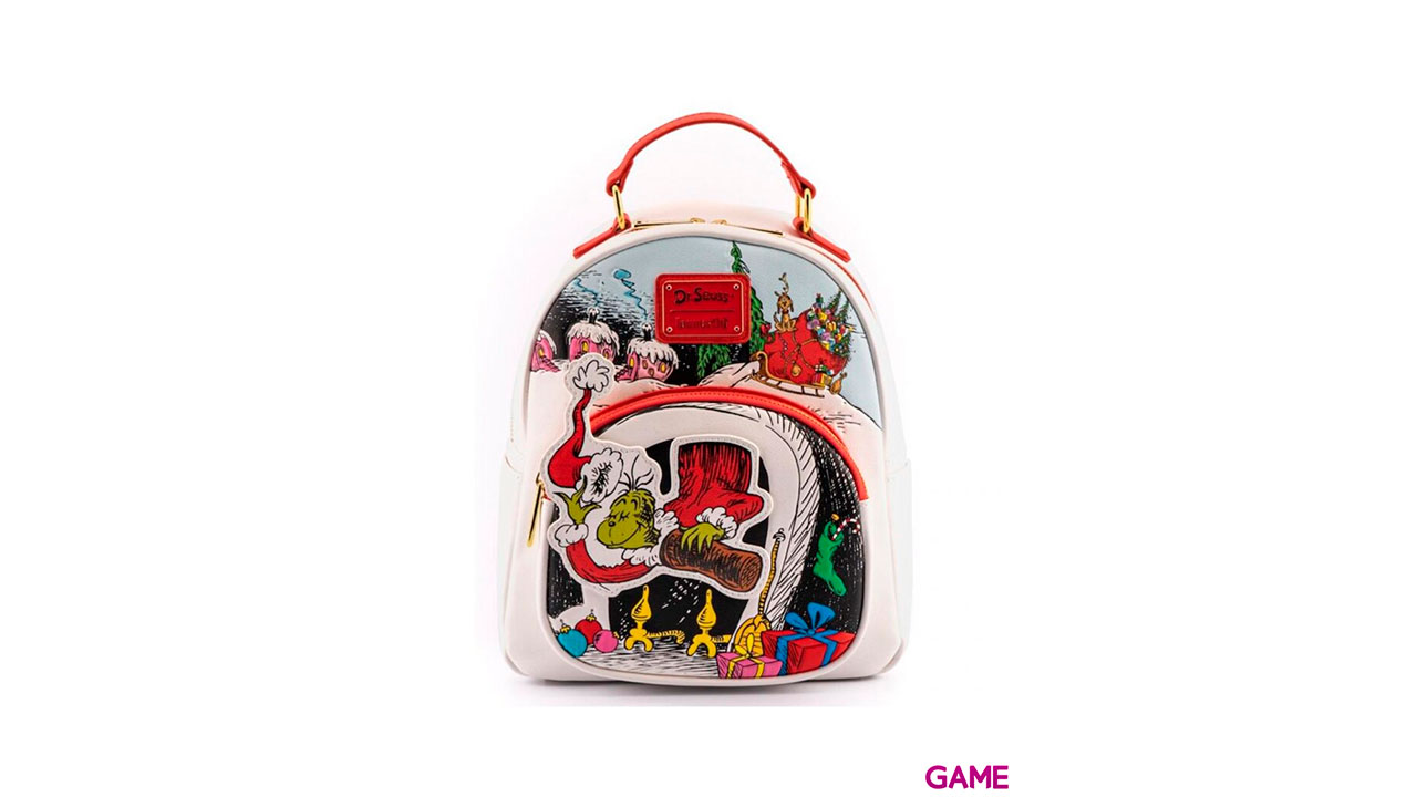 LoungeFly Grinch Navidad Disney 26cm - Mochila-0