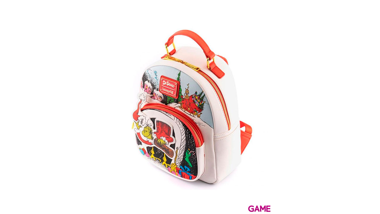 LoungeFly Grinch Navidad Disney 26cm - Mochila-4