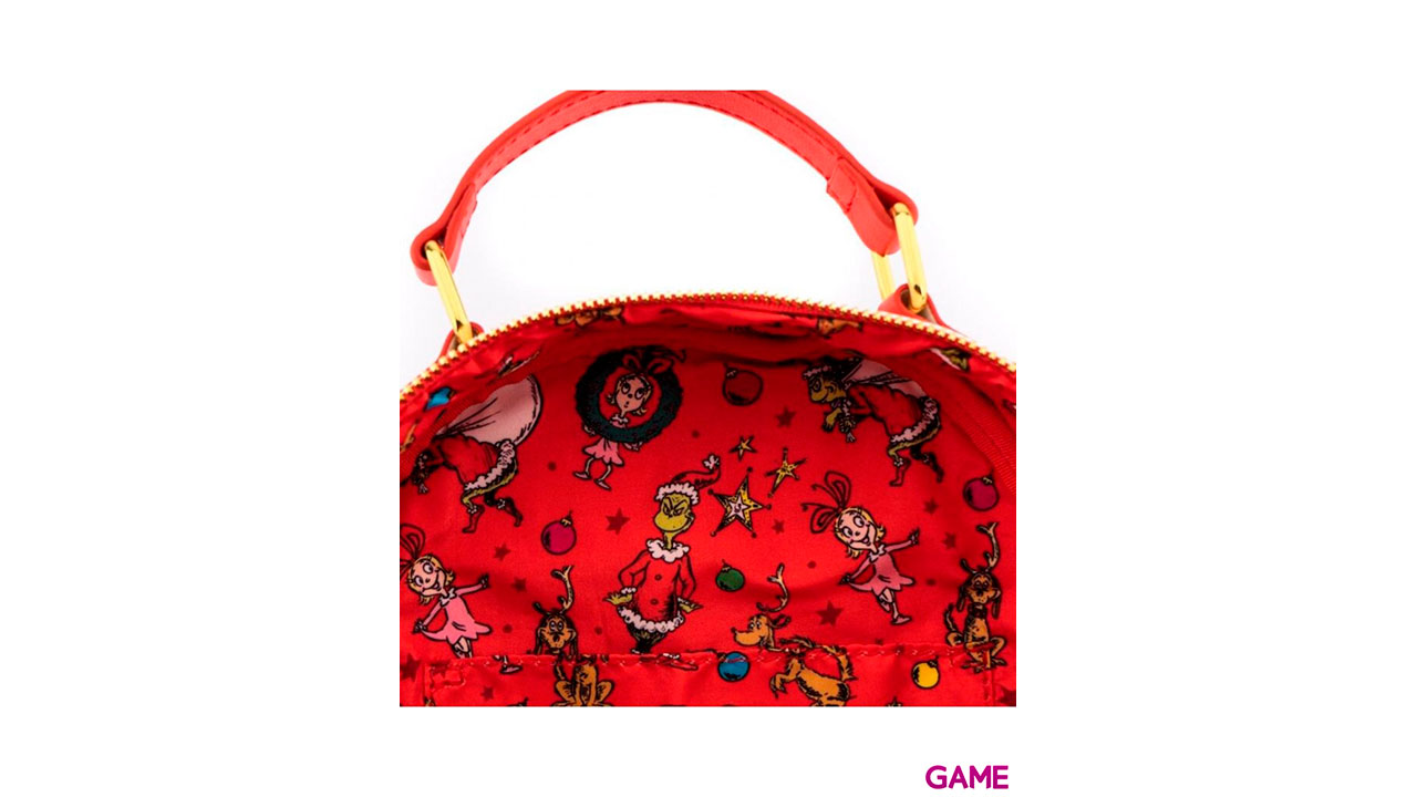 LoungeFly Grinch Navidad Disney 26cm - Mochila-5