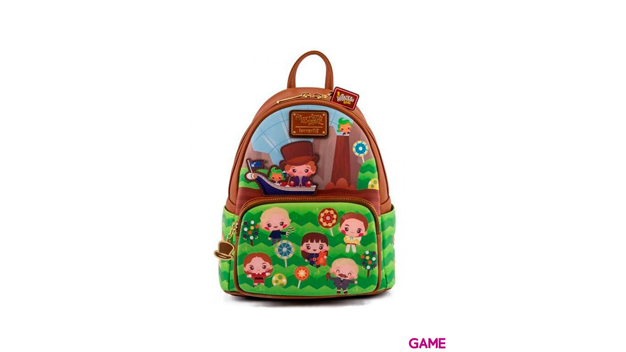 LoungeFly Charlie y la Fabrica de Chocolate 50 Aniversario 26cm - Mochila-0