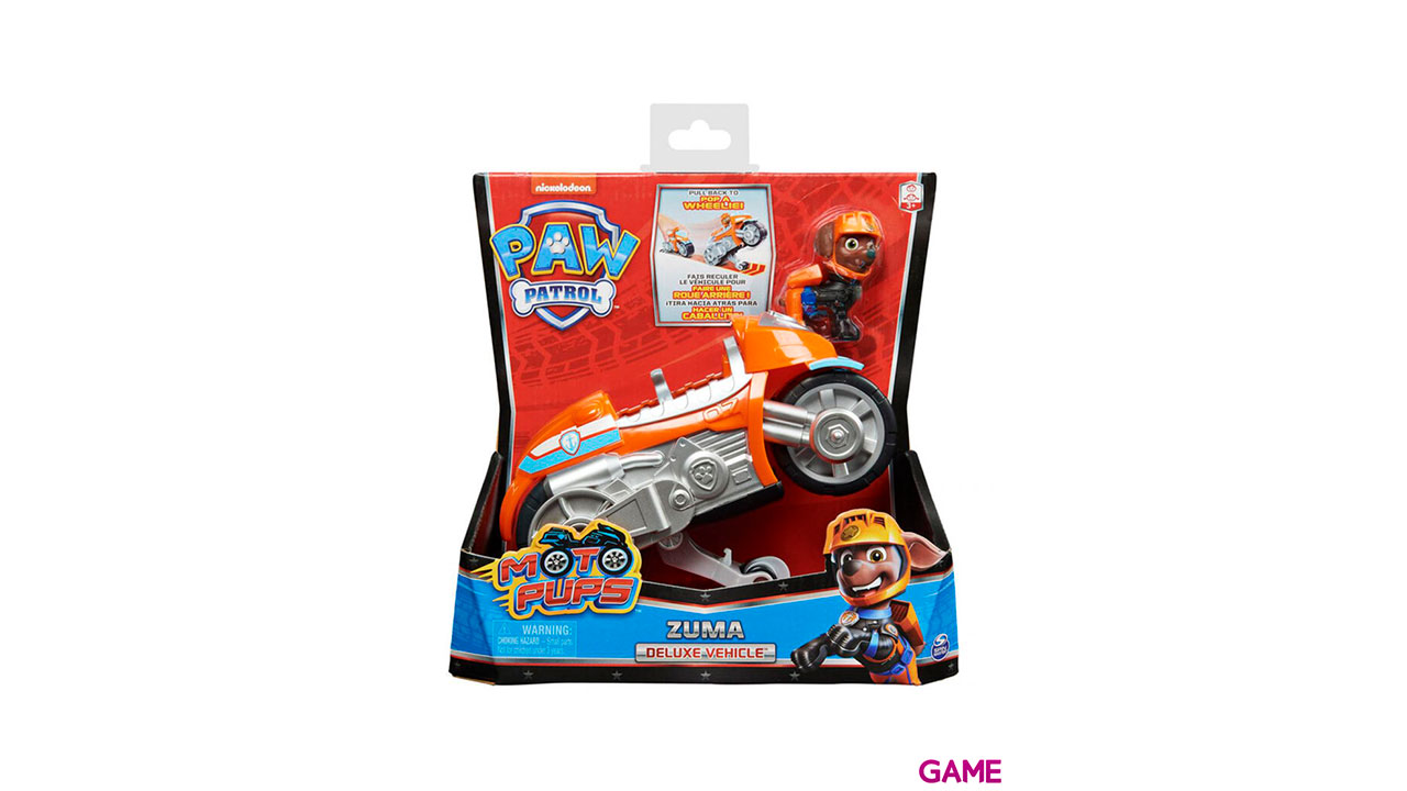 Vehiculo Moto Deluxe Zuma Patrulla Canina Paw Patrol-0